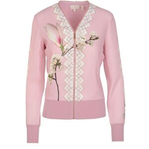 Ted Baker London Emmylou Harmony Pink Floral Zip Up